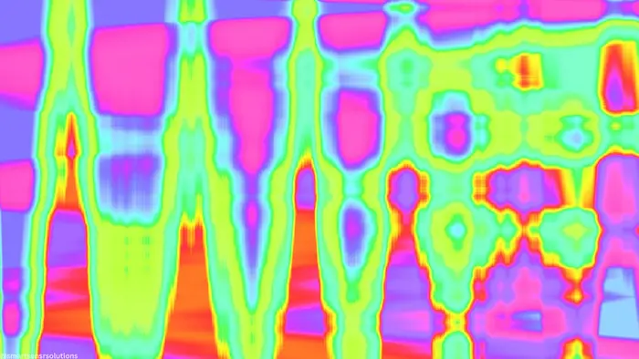 Retail store heat map showing high and low traffic zones — indoor people counting enables space layout optimisation